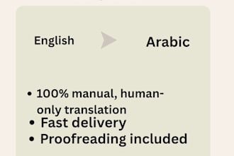 write and translate from english to arabic