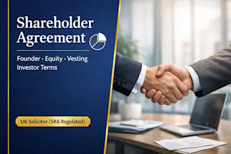 draft UK shareholder agreements, founder agreements, and contracts law writing