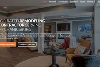 design wix home remodeling website home renovation contractor website