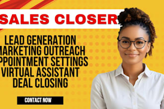 be high ticket sales closer sales representative  salesperson virtual assistant