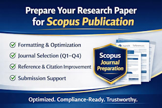 prepare and optimize your research paper for scopus journal publication