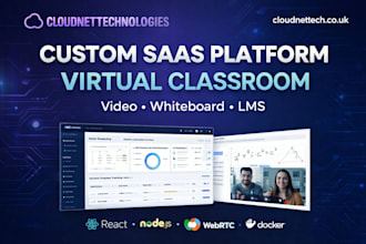 build a custom virtual classroom saas platform with video and whiteboard