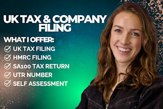 prepare and file UK tax return, hmrc self assessment, utr number and sa100