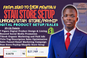 setup stan store digital product, stan store marketing, stan store setup