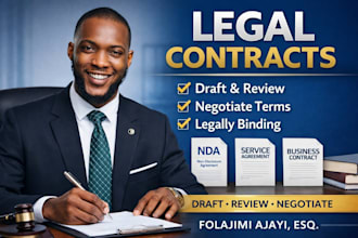 draft, review and edit legal contracts for your business