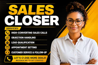 be sales closer high ticket sales b2b sales representative salesperson