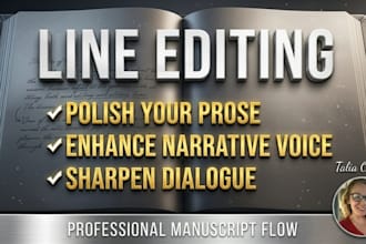 provide professional line editing to polish your manuscript