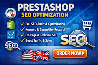 optimize prestashop optimization bigcommerce ecwid shopify seo