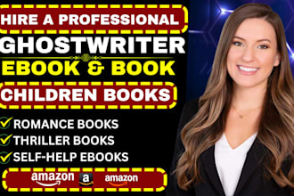your book writer, fiction ghostwriter, ebook ghostwriter, non fiction writer