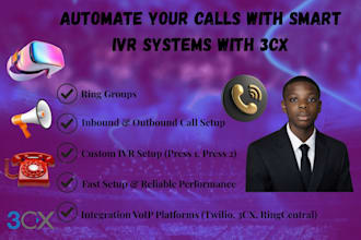 setup p1 bot for 3cx call center, auto dialers and ivr