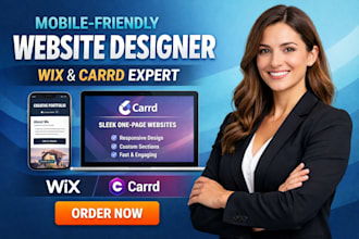 do mobile friendly website designer wix and carrd expert