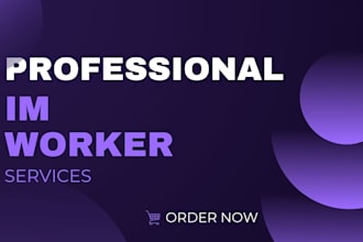 design 3d logo and im worker services