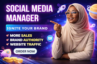 be your social media manager and social media marketing manager