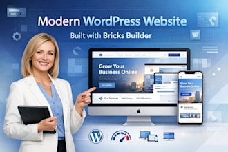 create a modern, responsive wordpress website with bricks builder