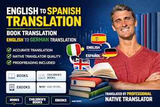 english to spanish translation book translation english to german translation