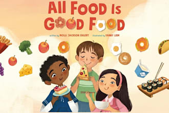 create children book illustration story book and kdp kids book art