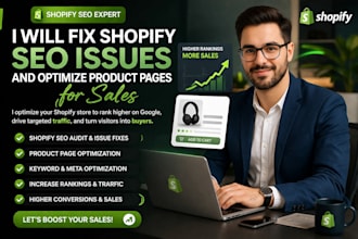 fix shopify SEO issues and optimize product pages for more sales