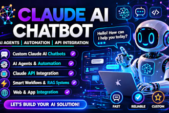 build claude ai chatbot, automation, api integration ai agent system claude code