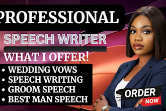 be your wedding speech writer, best man speech, wedding vows, graduation speech
