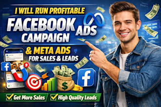 run profitable facebook ads campaign, meta ads advertising for sales