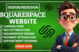 design, redesign and develop custom squarespace websites