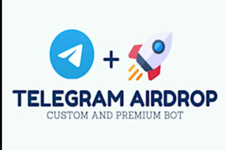 create a telegram airdrop bot with tasks, wallet check and referral system