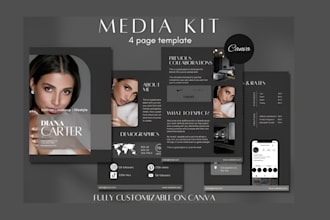 design speaker one sheet, media kit, press kit, epk for musician, djs, artists