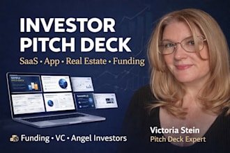 create investor pitch deck for saas, app, seed funding, fundraising, real estate