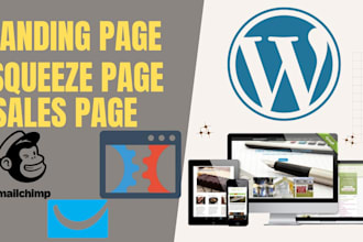 create wordpress landing page design wordpress ims lovable card landing page