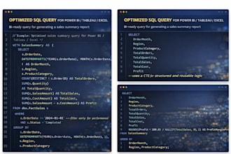 write sql queries, analyse data, and create reports