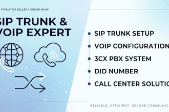 setup sip trunk voip 3cx did number call center system