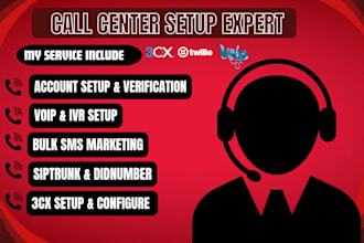 provide and connect your siptrunk and 3cx configure for your dialer