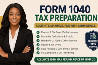 prepare and file your irs form 1040 tax return fast and accurately