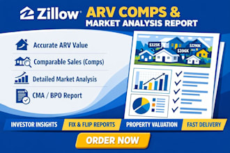 do zillow real estate arv comps and market analysis report