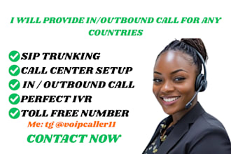 provide inbound and outbound call with good IVR for USA, UK