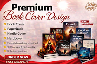 design book cover design, kindle cover , ebook cover, book cover for amazon kdp