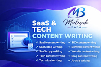 write saas content seo blog posts tech articles and website copywriting