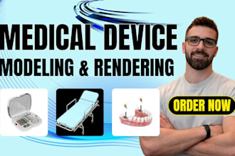 design precise 3d medical device and prototype for manufacturing in fusion 360