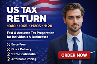 prepare 1040, 1065, 1120s and 1120 US tax returns