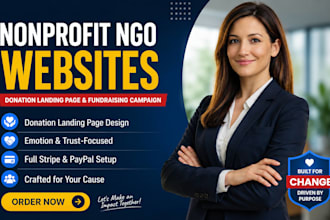 buld squarespace nonprofit ngo website donation landing page fundraising campaig