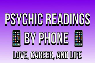 give honest, accurate psychic reading, love, telepathic reading within 24hrs