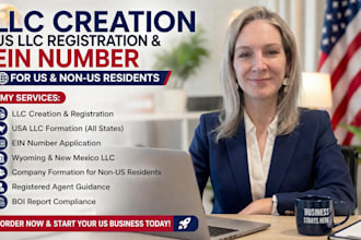 do llc creation, US llc registration and ein for US and non US residents