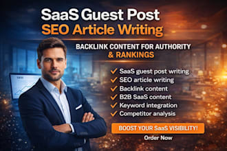 saas guest post writing blog b2b seo article writing backlink content saas