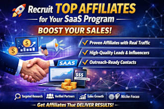 recruit top performing affiliate for your saas affiliate program to boost sales