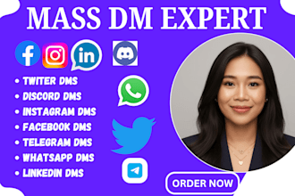send instagram mass dm linkedin mass dm facebook mass dm daily outreach cold dm