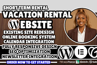 vacation rental website design short term rental website holiday rental website