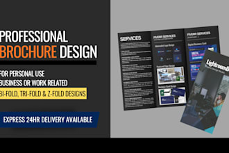 create a brochure for your company