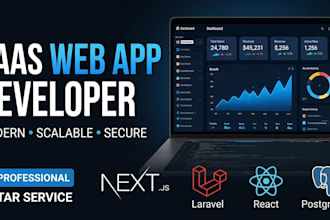 build a custom saas web app with laravel and next js