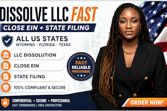 dissolve your US llc, close ein, and handle full llc closure