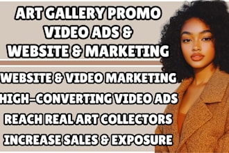 art gallery website art promotion video ads artist portfolio and exhibition site
